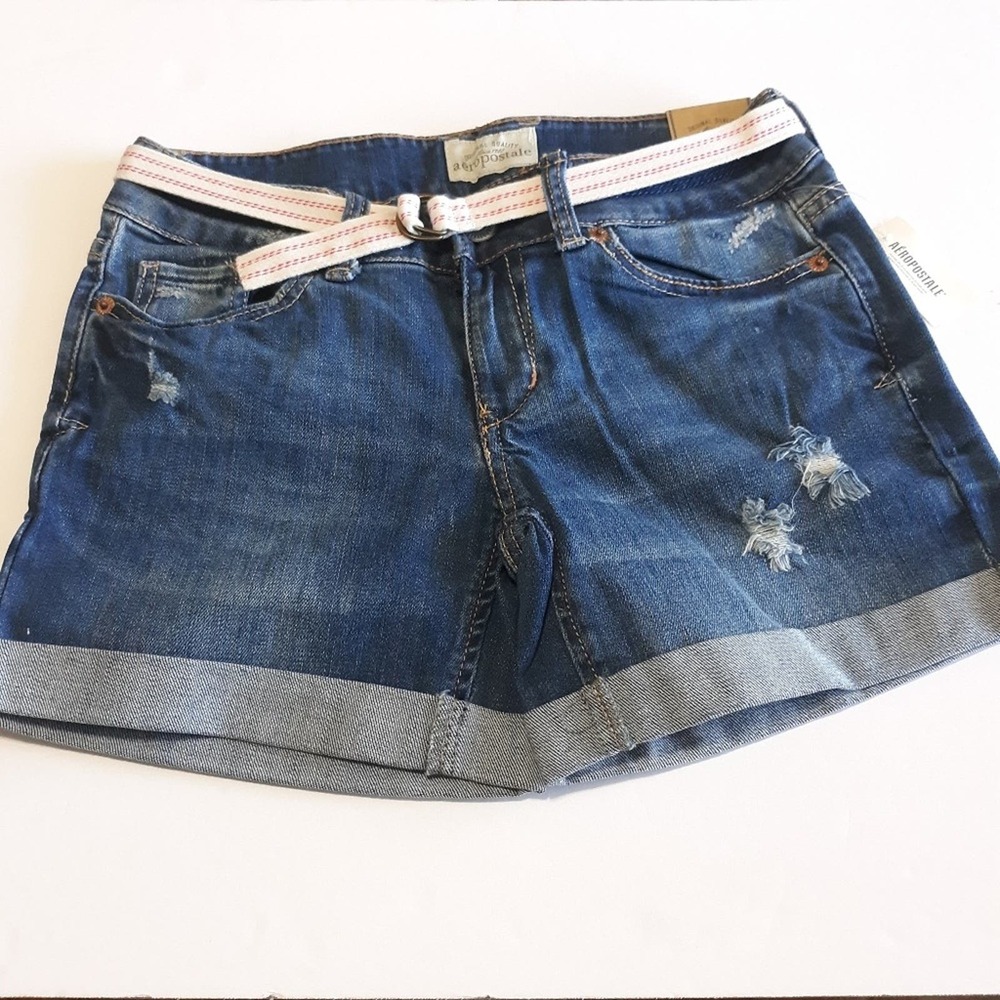 NWT Aeropostale distressed shorts sz 00 cuffed